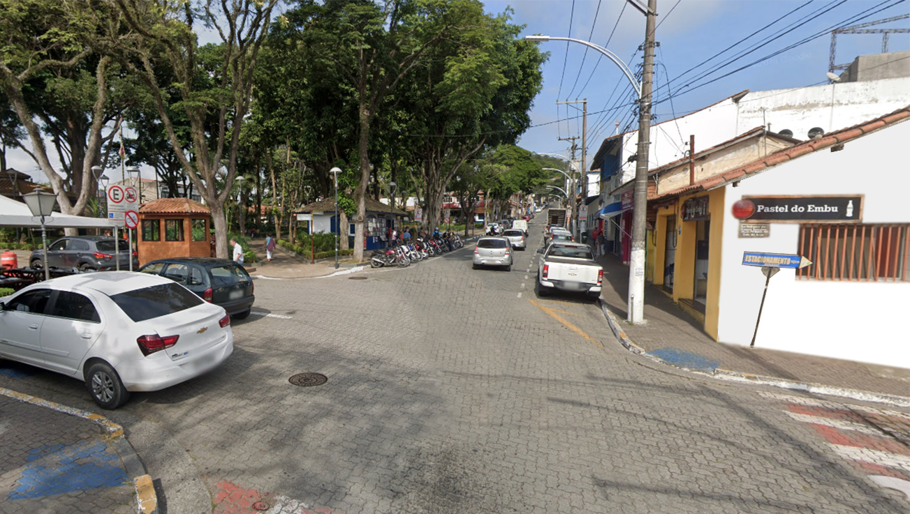 Vista da lateral, antes da pintura.